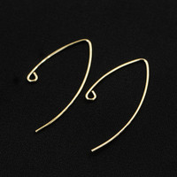 Haute qualité V forme amérique 14K or rempli bijoux accessoires boucle d'oreille crochets