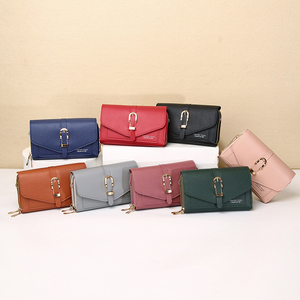 Nouveau sac à bandoulière long pour femme avec fermeture éclair double couche, portefeuille et pochette de rangement intégrée - Product Image 1