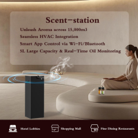 Diffuseurs d'arômes CREAROMA S-S 5L grande capacité avec support métallique, diffuseur de parfum commercial HVAC avec capteur de pression d'air