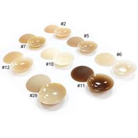 Almohadilla para pezones reutilizable ultrafina lavable opaca sin pegamento no adhesiva cubierta de silicona para pezones con estuche