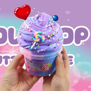 Slime multicolore non collant, super doux, parfumé, jouet sensoriel anti-stress, bricolage pour enfants - Product Image 3