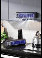 Ventilateur de bureau sans fil 2000 mAh, fixation murale sans perçage, 3 vitesses, ventilateur rechargeable, mini ventilateur tour sur pied pour la maison et la cuisine