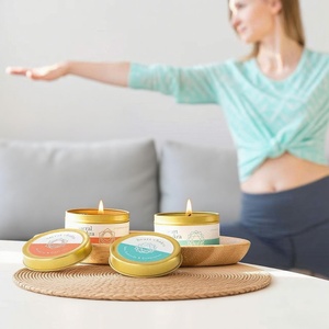 Velas perfumadas hechas a mano sin logotipo cera de soja natural con caja de regalo para Decoración - Product Image 1