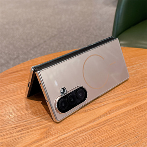 Étui de téléphone magnétique pliable dégradé pour <span class=keywords><strong>Samsung</strong></span> Z Fold 8 Ultra 7 6 5 4 avec protection d'écran en verre et coque arrière en PC électroplaqué - Product Image 6
