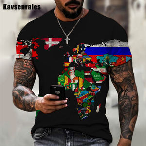 T-shirt unisexe avec imprimé drôle pour homme et femme, haut unisexe avec impression en 3D, inspirée des cartes <span class=keywords><strong>du</strong></span> <span class=keywords><strong>monde</strong></span>, mode <span class=keywords><strong>2022</strong></span>, OEM et ODM - Product Image 4