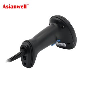 Escáner de Código de Barras Láser <span class=keywords><strong>1D</strong></span> de Mano, Alta Sensibilidad, con Soporte, Precio Económico y Competitivo para Supermercados 2025 - Product Image 2