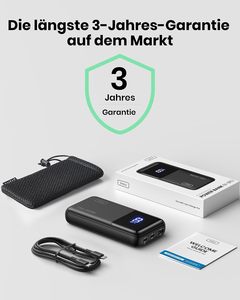 Cargador Portátil <span class=keywords><strong>INIU</strong></span> de 20000 mAh, Carga Rápida PD de 65 W, Banco de Energía con Pantalla Digital, Batería <span class=keywords><strong>Externa</strong></span> USB C Compatible con Teléfono - Product Image 6