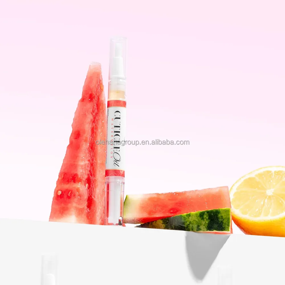 Großhandel Eigenmarke Wassermelone orangen Früchte Nagelhautöl Stift aktivierende Nagelhaut Revitalisator Öl für Fingeraugenhautpflege
