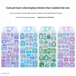 Pegatinas de Cristal con Mantra de Bendición Estilo Japonés 3D, Recompensas para Niños, Decoraciones Hechas a Mano para Regalos - Product Image 5