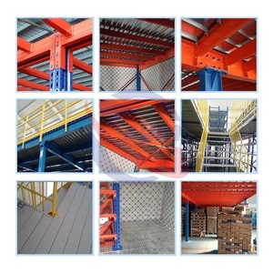 Sistema de Plataforma de Entrepiso, Estantes de Almacenamiento Resistentes, Unidad de Estanterías Metálicas para Piso de Almacén Industrial - Product Image 2