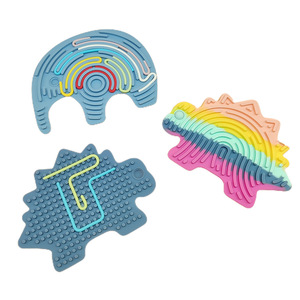 แผ่นซิลิโคนการ์ตูนเสริมพัฒนาการทางประสาทสัมผัสสำหรับเด็กทารก แผ่นกิจกรรมเสริมประสาทสัมผัสสำหรับฝึกสัมผัส พัฒนาการทางสติปัญญาสำหรับเด็ก - Product Image 3