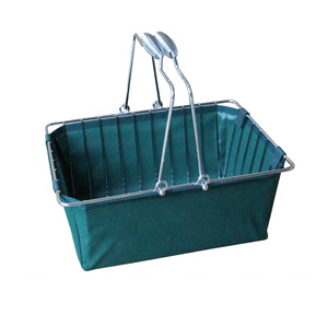 Popolare negozio di cromatura <span class=keywords><strong>prodotti</strong></span> cosmetici cibo bevanda cestino per la spesa casa in rete metallica cesto di stoccaggio <span class=keywords><strong>con</strong></span> staffa di Base - Product Image 4