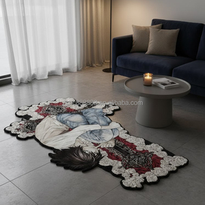 Tappeto Morbido a Forma di Anime <span class=keywords><strong>Death</strong></span> <span class=keywords><strong>Note</strong></span> L, Tappeto Personalizzato di Grandi Dimensioni per Soggiorno, Tappetino Cartoon per Casa, Hotel, Negozio, Decorazione - Product Image 4