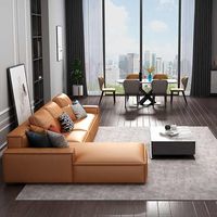 Großes Ecksofa Modernes Echtes Wohnzimmermöbel-Design Komfortables Sofa Modulares Sofa Bestseller Neu Designt