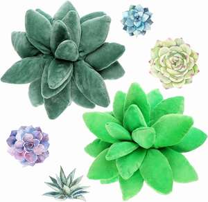 Custom Succulent Shaped Plush Toys Universal for Boys and Girls Cactus Kawaii Decorative <b>Leaf</b> Pillow Lovely Plant - Product Image 1