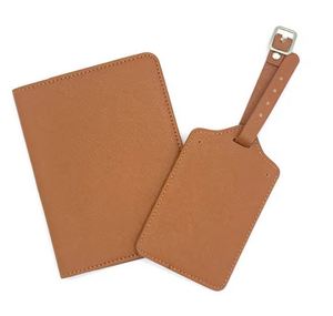 Free Sample PU Leather <b>Travel</b> <b>Wallet</b> Case <b>Organizer</b> Passport Sets for Gift - Product Image 3