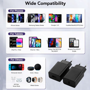 อะแดปเตอร์แปลงไฟแบบพกพา USB 5W AC เป็น DC  5V 1A ชาร์จเร็ว  สำหรับโทรศัพท์มือถือ  ช่องเสียบ USB-A และ Type-C - Product Image 2
