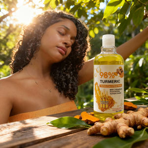 Siero Viso e Corpo AHA con Curcuma, Arbutina, L-Glutatione, Niacinamide e Collagene per Schiarire, Sbiancare, Ridurre la <span class=keywords><strong>Melanina</strong></span> e Restringere i Pori - Product Image 3