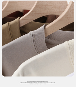 Camiseta de Hombre de Lujo, Alta Calidad, 100% Algodón, Personalizada, con Estampado Gráfico, Color Sólido e Impresión de Logotipo Personalizado - Product Image 2