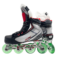 Patins à roulettes professionnels noirs pour hommes adultes OEM, chaussures de hockey sur glace pour gardien de but, patins à roulettes pour sports de hockey en ligne