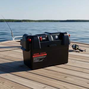 Caja de batería inteligente Vevor de 12V 24V 36V para motores de pesca, estuche de almacenamiento de batería de plástico - Product Image 2