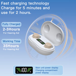 Audífonos CIC de Fabricación Mayorista, Anuncio de Voz, Pantalla Digital, Estuche de Carga, Audífonos Recargables de Fábrica - Product Image 6