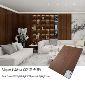 <span class=keywords><strong>2025</strong></span> mới Walnut Veneer rắn gỗ Hội Đồng Quản trị 1220*2745mm đôi phải đối mặt với <span class=keywords><strong>MDF</strong></span> với PVC cạnh dải cho nhà bếp sử dụng - Product Image 2