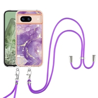 Étui de téléphone à long cordon pour Google Pixel 8, pour Google Pixel 8 Pro, coque de style marbre