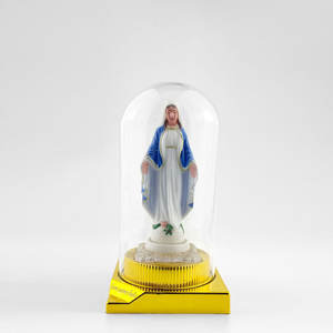 Fabrieks Christelijke Glazen Cover Plastic Katholieke Religieuze Geschenkartikelen Lichtgevende Gezegende Maagdelijke Moeder Mary Madonna Beeldje - Product Image 5