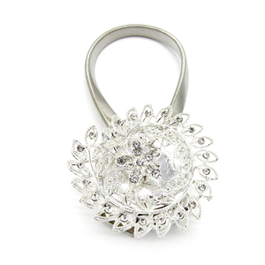 Bạc lấp lánh pha lê hoa rèm từ Clip kim loại rèm <span class=keywords><strong>Tie</strong></span> trở lại móc Rèm chủ thiết kế - Product Image 6