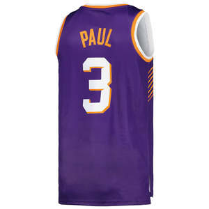 Camiseta de baloncesto Phoenix #3 Chris Paul City Edition para hombre-Bordado cosido con logotipos - Product Image 4