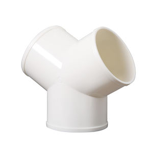 Conector en Y para Ductos de 6 Pulgadas de Diámetro (150 mm), Divisor, Unificador, <span class=keywords><strong>Ducto</strong></span> Redondo de Plástico para Extractores de Aire, Baño, Cocina - Product Image 1