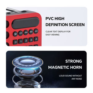 Pocket mini năng lượng mặt trời Battery Powered Loa di động đài phát thanh - Product Image 4