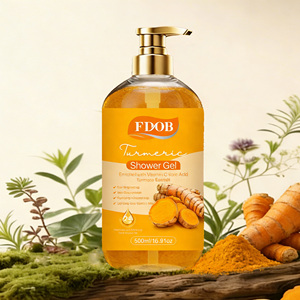 Gel de Ducha <span class=keywords><strong>Exfoliante</strong></span> de Cúrcuma de Lujo para Uso Diario, Niacinamida, Fragancia Duradera, Nutritivo, Blanqueador e Hidratante, <span class=keywords><strong>Exfoliante</strong></span> Corporal - Product Image 2