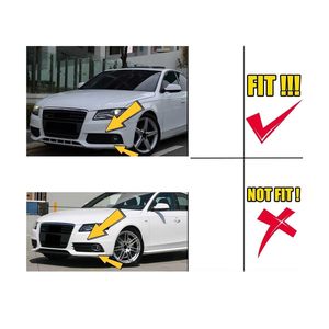 กระจังหน้ากรอบไฟตัดหมอกอะไหล่รถยนต์ฝาครอบไฟตัดหมอกวงแหวนโครเมียมสำหรับรถ Audi A4 B8 2008-2012 Non Sline - Product Image 6