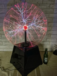 Đèn quả cầu plasma với quả cầu thủy tinh lớn, có đèn cảm ứng, quả cầu plasma 20 inch - Product Image 5