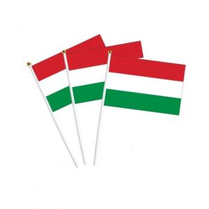 Customized Magyarorszag Mini National Hungarian Waving <b>Flag</b> Country Election Hungary Hand <b>Flag</b> - Product Image 1