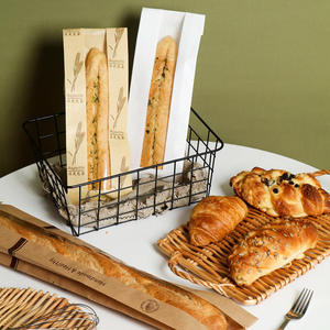 Bolsas de PE + papel tisú + SAP resistentes al aceite impresas personalizadas para la industria de panadería-Pan Baguette y embalaje de repostería - Product Image 2