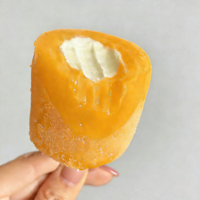 Direct usine, desserts glacés en forme de seau, sucettes glacées aux fruits (raisins, oranges, pêches, pamplemousses)
