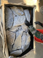 En Vrac naturel Placage de Pierre Perle Blanche Quartzite Dalle Pour Revêtement Mural