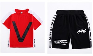 ชุดกีฬาเด็กผู้ชายแฟชั่นฤดูร้อน 2020 เสื้อยืดแขนสั้น กางเกงขาสั้น ชุดลำลองสำหรับวัยรุ่น ชุดเสื้อผ้าเด็ก - Product Image 6