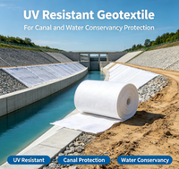 Géotextile résistant aux UV pour la protection des canaux et des systèmes de conservation de l'eau