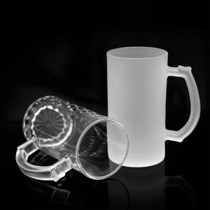 Verres à bière en verre de 16 oz en stock en Espagne, prêts pour impression par transfert thermique personnalisée de logo et de motifs, avec matériaux de haute qualité. - Product Image 6