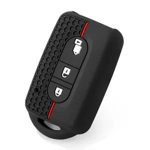 Coque de protection en silicone pour clé de voiture <span class=keywords><strong>Nissan</strong></span> Micra K12 Qashqai <span class=keywords><strong>Juke</strong></span> X-Trail Navara Note Tiida Pathfinder - Product Image 5