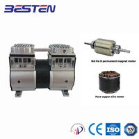 Compresseur d'air à piston silencieux sans huile haut de gamme 850W 8bar pression 12V équipement médical usine directe nouvelle pompe à air de soutien