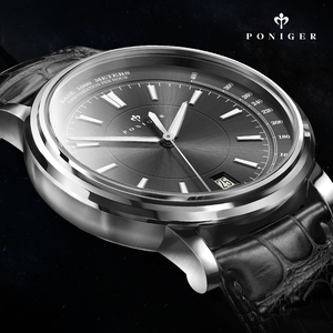 Reloj de Pulsera Mecánico PONIGER P5.17, 40.5mm, Caja de Acero Inoxidable 316L, Cristal de Zafiro, Esfera Luminosa, Calendario, Fecha, Cronómetro - Product Image 6