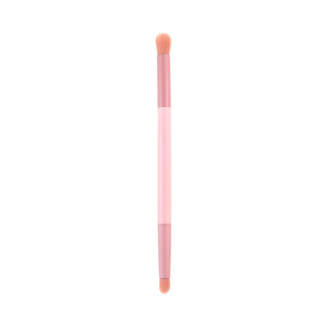 Brocha de Maquillaje Rosa de Doble Punta, Fibras Sintéticas, Mango de Madera, para Sombras de Ojos, Labios y Delineador, Origen Cangzhou - Product Image 4