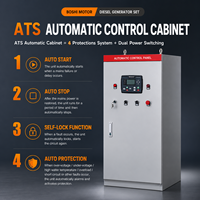 Générateur diesel sans carburant Cummins Weichai 100 kW 120 kW 200 kW 250 kVA, refroidi par eau, portable, avec ATS