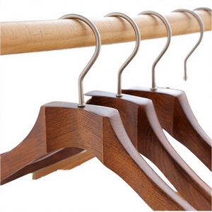 Camphor Wood <b>Hanger</b> Trousers Rack Men's Women's Non-slip Flocking Insect-proof Moth-proof Wide-shouldered Luxury Multifunction - Product Image 4