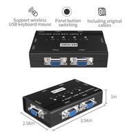 Boîtier de commutation KVM VGA MT-ViKI, hub USB 4 ports, partage de 4 ordinateurs, en stock